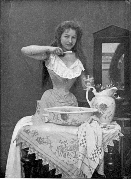 The Parisian woman at her toilet