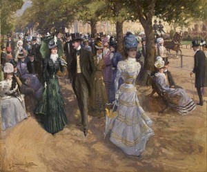 Church Parade, Hyde Park by John Sanderson Wells, 1899