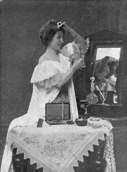 The Parisian woman at her toilet