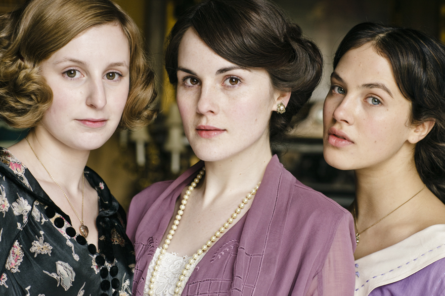 Mary, Edith, and Sybil Crawley