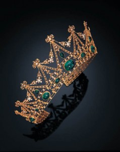 emerald and diamond tiffany tiara