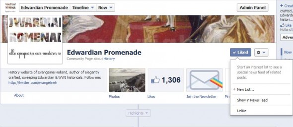 Edwardian Promenade on Facebook