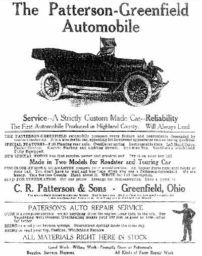 1918 Patterson-Greenfield ad