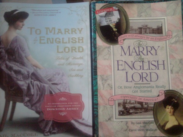 to marry an english lord, new cover and old cover